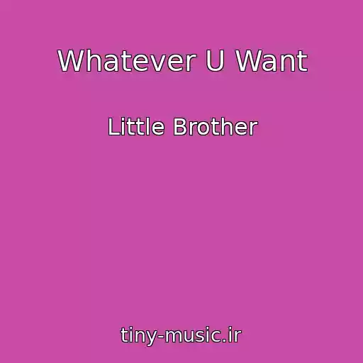 کاور آهنگ Whatever U Want از Little Brother