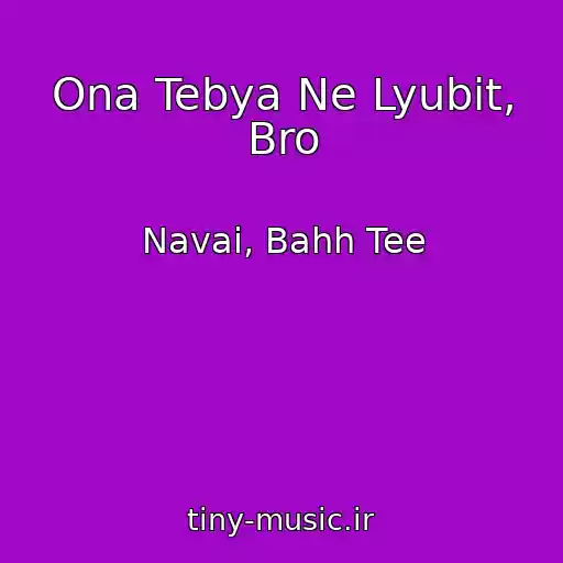کاور آهنگ Ona Tebya Ne Lyubit, Bro از Navai, Bahh Tee