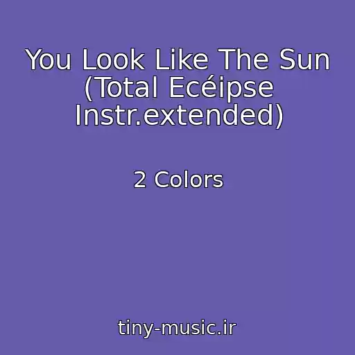کاور آهنگ You Look Like The Sun (Total Ecéipse Instr.extended) از 2 Colors