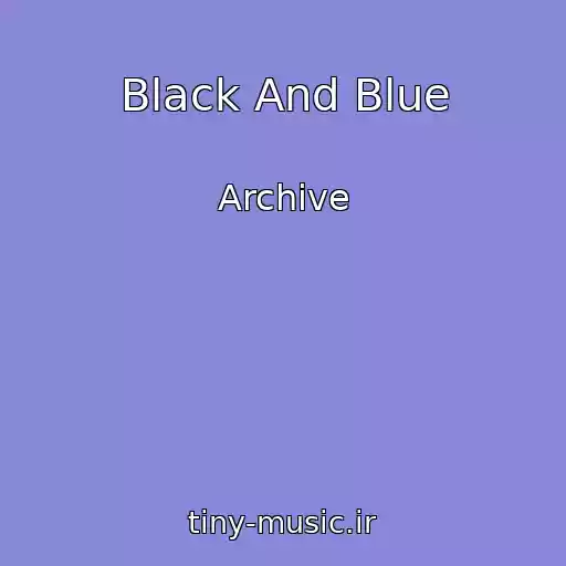 کاور آهنگ Black And Blue از Archive