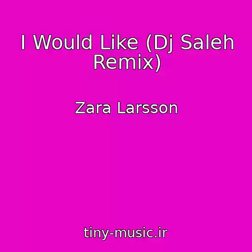 کاور آهنگ I Would Like (Dj Saleh Remix) از Zara Larsson