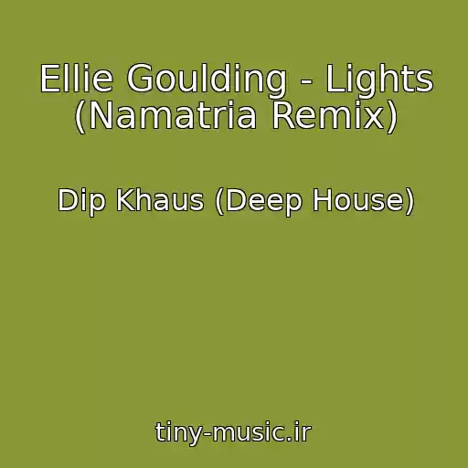 کاور آهنگ Ellie Goulding - Lights (Namatria Remix) از Dip Khaus (Deep House)