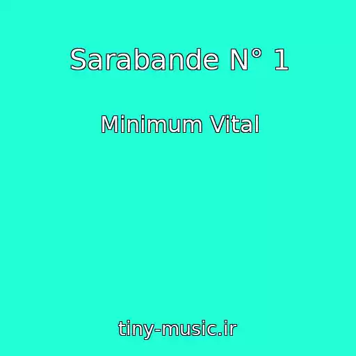 کاور آهنگ Sarabande N° 1 از Minimum Vital