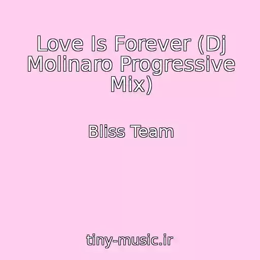 کاور آهنگ Love Is Forever (Dj Molinaro Progressive Mix) از Bliss Team