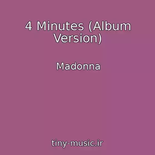 کاور آهنگ 4 Minutes (Album Version) از Madonna