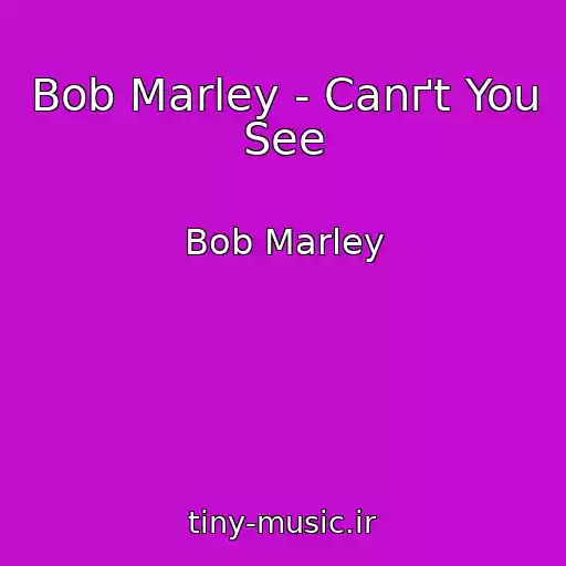 کاور آهنگ Bob Marley - Canґt You See از Bob Marley