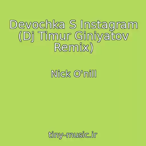 کاور آهنگ Devochka S Instagram (Dj Timur Giniyatov Remix) از Nick O'nill