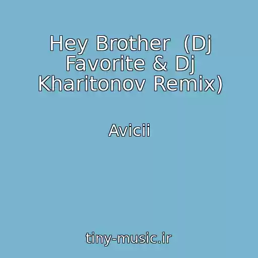 کاور آهنگ Hey Brother  (Dj Favorite & Dj Kharitonov Remix) از Avicii