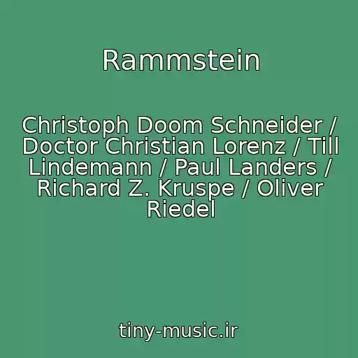 کاور آهنگ Rammstein از Christoph Doom Schneider / Doctor Christian Lorenz / Till Lindemann / Paul Landers / Richard Z. Kruspe / Oliver Riedel