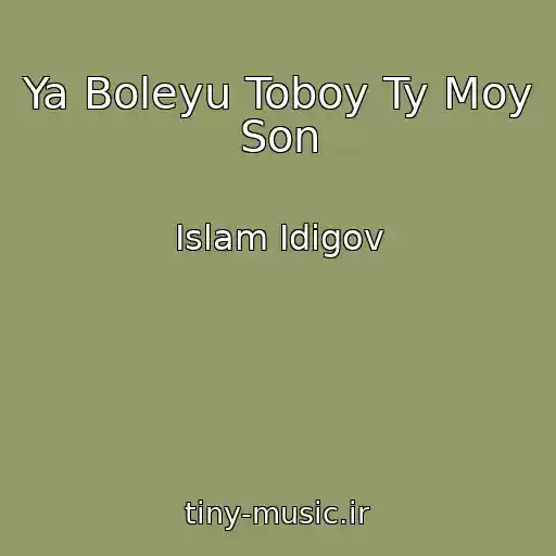 کاور آهنگ Ya Boleyu Toboy Ty Moy Son از Islam Idigov