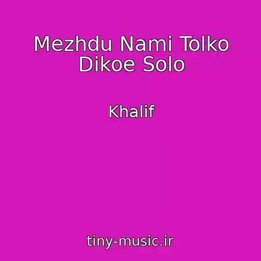 کاور آهنگ Mezhdu Nami Tolko Dikoe Solo از Khalif