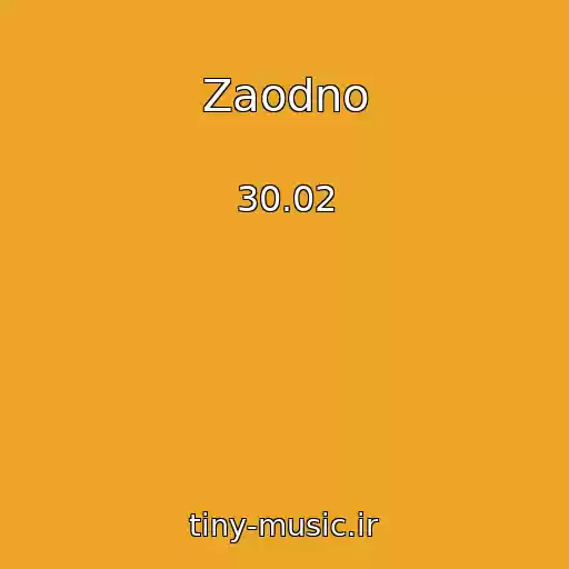 کاور آهنگ Zaodno از 30.02