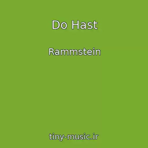 کاور آهنگ Do Hast از Rammstein