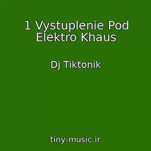 کاور آهنگ 1 Vystuplenie Pod Elektro Khaus از Dj Tiktonik
