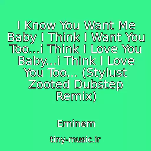 کاور آهنگ I Know You Want Me Baby I Think I Want You Too...i Think I Love You Baby...i Think I Love You Too... (Stylust Zooted Dubstep Remix) از Eminem