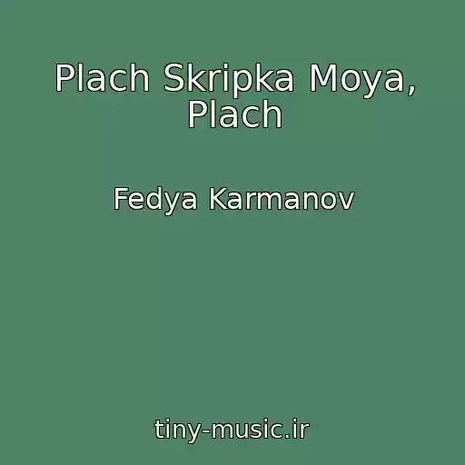کاور آهنگ Plach Skripka Moya, Plach از Fedya Karmanov