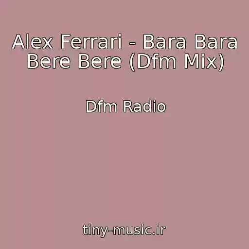 کاور آهنگ Alex Ferrari - Bara Bara Bere Bere (Dfm Mix) از Dfm Radio