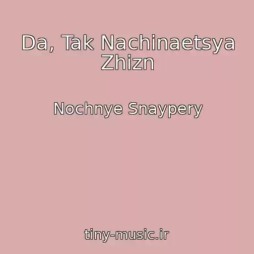 کاور آهنگ Da, Tak Nachinaetsya Zhizn از Nochnye Snaypery