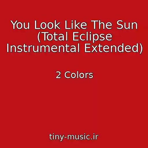 کاور آهنگ You Look Like The Sun (Total Eclipse Instrumental Extended) از 2 Colors