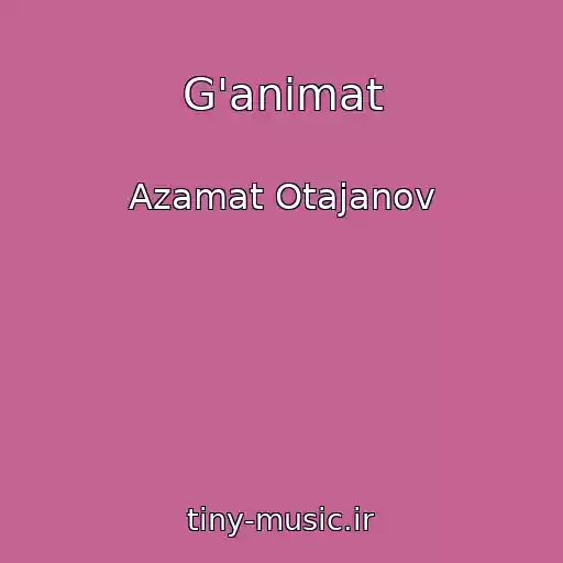 کاور آهنگ G'animat از Azamat Otajanov