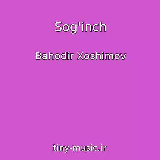 کاور آهنگ Sog'inch از Bahodir Xoshimov