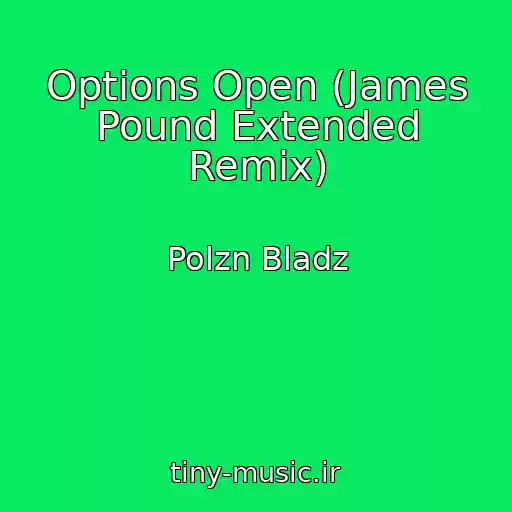کاور آهنگ Options Open (James Pound Extended Remix) از Polzn Bladz