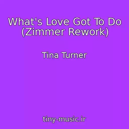 کاور آهنگ What's Love Got To Do (Zimmer Rework) از Tina Turner