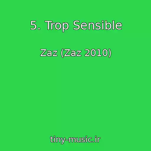 کاور آهنگ 5. Trop Sensible از Zaz (Zaz 2010)