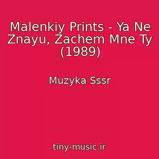 کاور آهنگ Malenkiy Prints - Ya Ne Znayu, Zachem Mne Ty (1989) از Muzyka Sssr