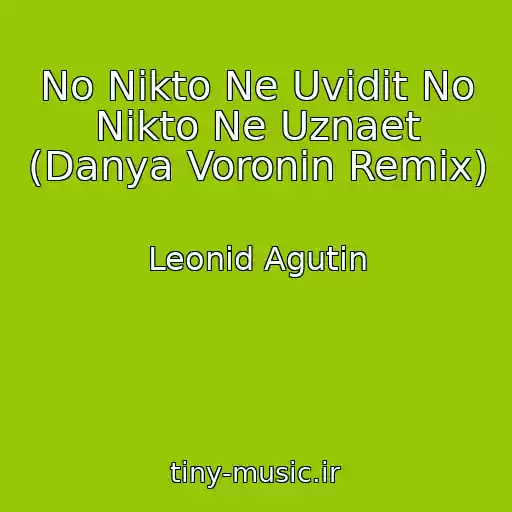 کاور آهنگ No Nikto Ne Uvidit No Nikto Ne Uznaet (Danya Voronin Remix) از Leonid Agutin