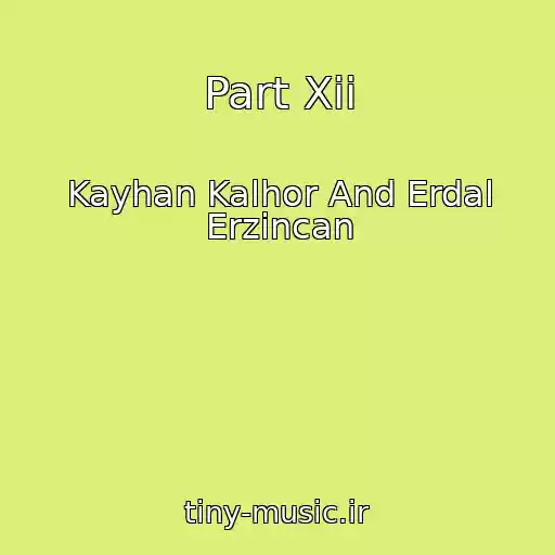 کاور آهنگ Part Xii از Kayhan Kalhor And Erdal Erzincan