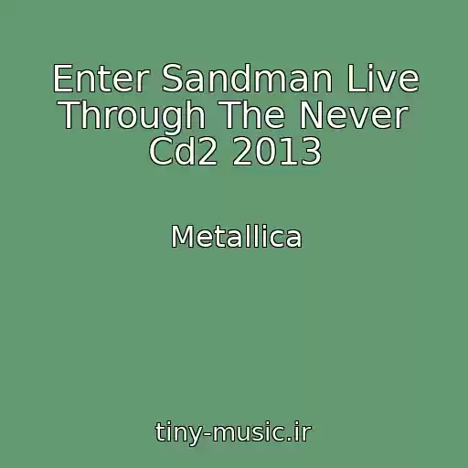 کاور آهنگ Enter Sandman Live Through The Never Cd2 2013 از Metallica