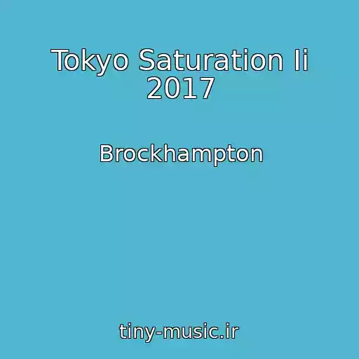 کاور آهنگ Tokyo Saturation Ii 2017 از Brockhampton