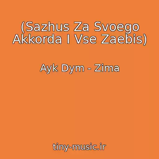 کاور آهنگ (Sazhus Za Svoego Akkorda I Vse Zaebis) از Ayk Dym - Zima