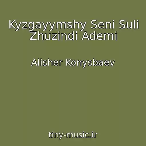 کاور آهنگ Kyzgayymshy Seni Suli Zhuzindi Ademi از Alisher Konysbaev