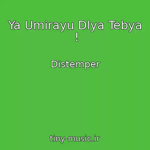 کاور آهنگ Ya Umirayu Dlya Tebya ! از Distemper