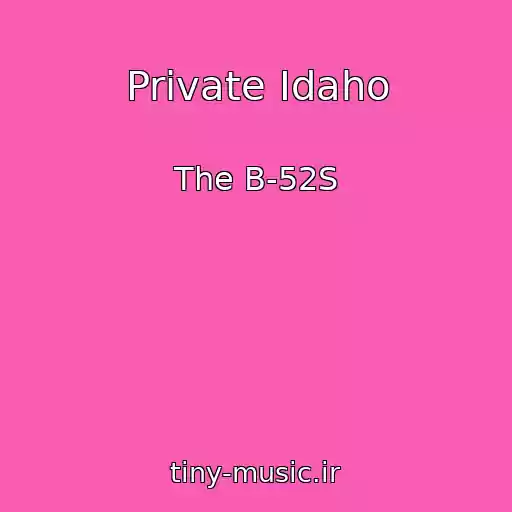 کاور آهنگ Private Idaho از The B-52S
