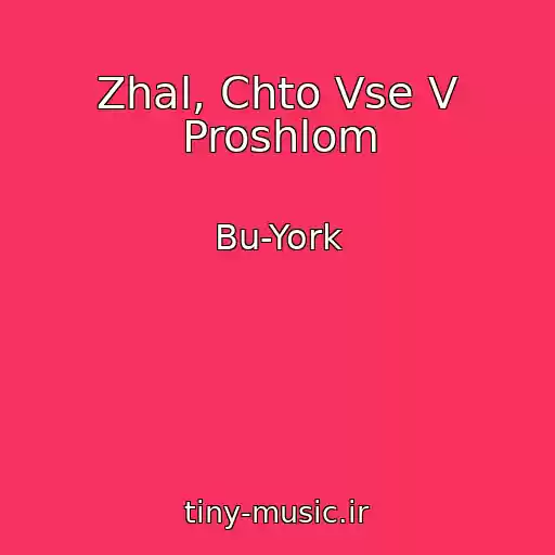 کاور آهنگ Zhal, Chto Vse V Proshlom از Bu-York