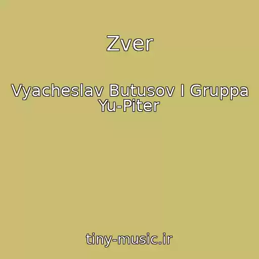 کاور آهنگ Zver از Vyacheslav Butusov I Gruppa Yu-Piter