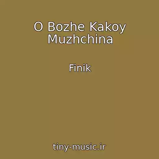 کاور آهنگ O Bozhe Kakoy Muzhchina از Finik