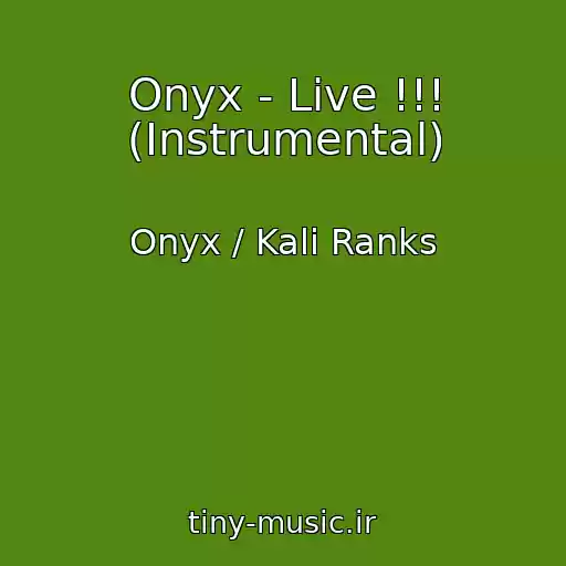 کاور آهنگ Onyx - Live !!! (Instrumental) از Onyx / Kali Ranks