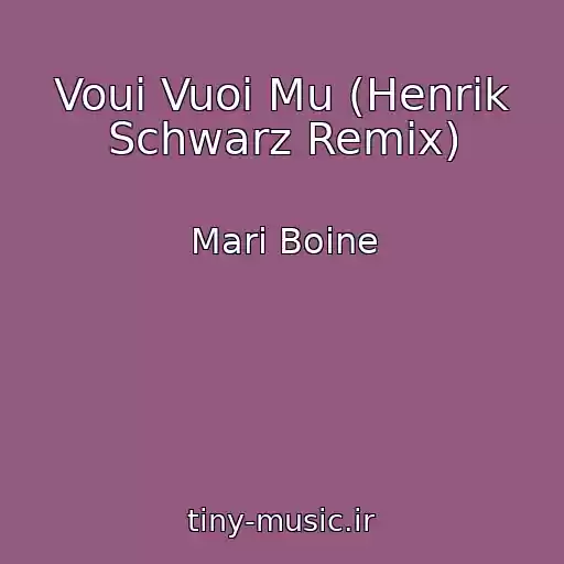 کاور آهنگ Voui Vuoi Mu (Henrik Schwarz Remix) از Mari Boine
