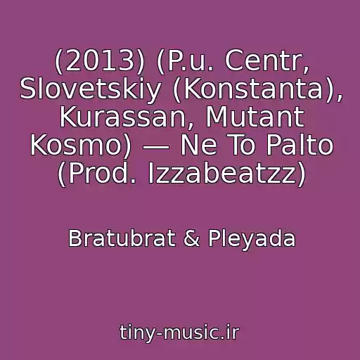 کاور آهنگ (2013) (P.u. Centr, Slovetskiy (Konstanta), Kurassan, Mutant Kosmo) — Ne To Palto (Prod. Izzabeatzz) از Bratubrat & Pleyada