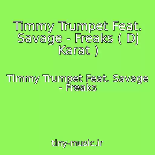کاور آهنگ Timmy Trumpet Feat. Savage - Freaks ( Dj Karat ) از Timmy Trumpet Feat. Savage - Freaks