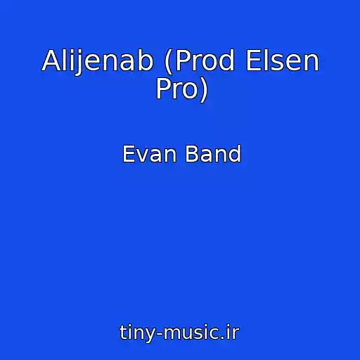کاور آهنگ Alijenab (Prod Elsen Pro) از Evan Band