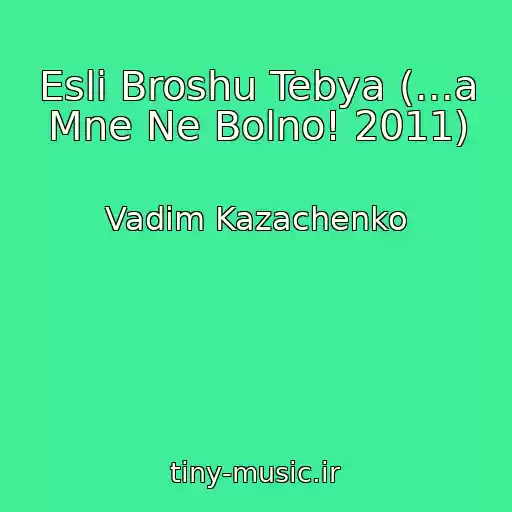 کاور آهنگ Esli Broshu Tebya (...a Mne Ne Bolno! 2011) از Vadim Kazachenko