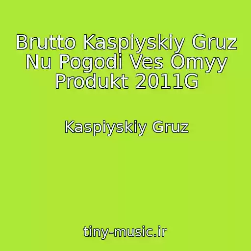 کاور آهنگ Brutto Kaspiyskiy Gruz Nu Pogodi Ves Omyy Produkt 2011G از Kaspiyskiy Gruz
