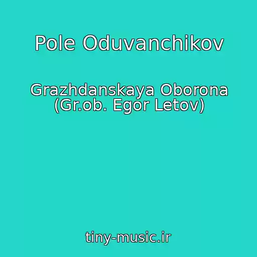 کاور آهنگ Pole Oduvanchikov از Grazhdanskaya Oborona (Gr.ob. Egor Letov)