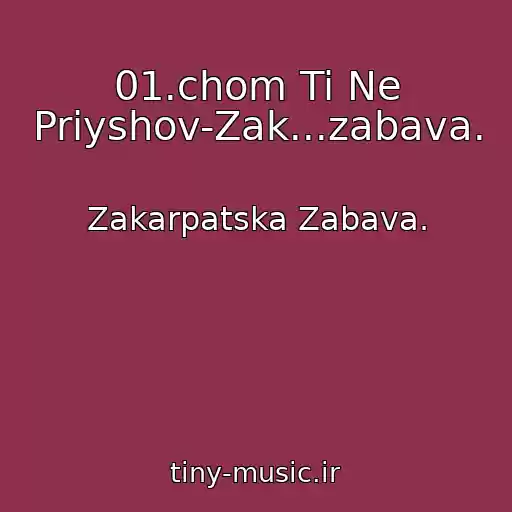 کاور آهنگ 01.chom Ti Ne Priyshov-Zak...zabava. از Zakarpatska Zabava.