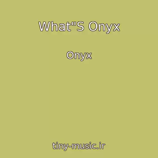 کاور آهنگ What"S Onyx از Onyx